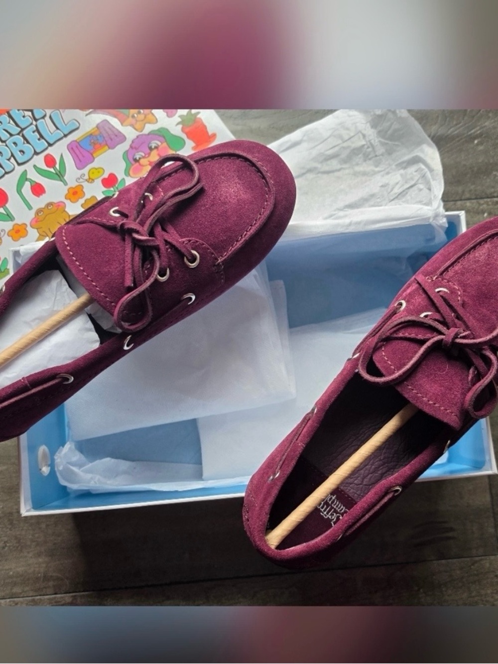 Jeffrey Campbell Yachting Day Boat Shoes in Wine SOLD OUT